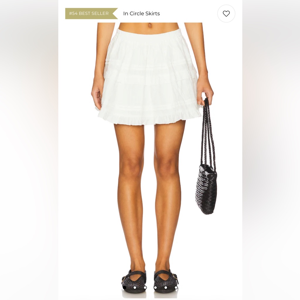 Tezza Mini Skirt In White